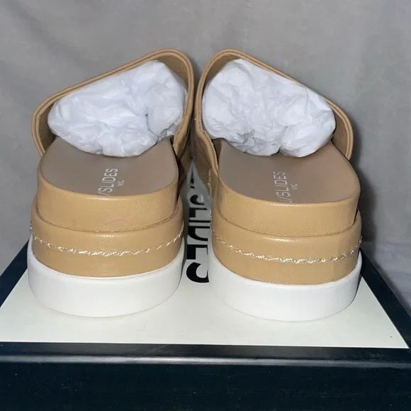 NWT J/SLIDES BIBBY Nude Leather Sandal - Picture 10 of 15